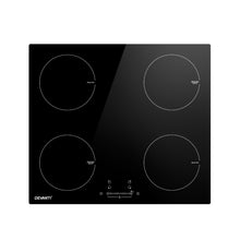 Load image into Gallery viewer, Devanti Electric Induction Cooktop 60cm Ceramic 4 Zones Stove Cook Top Hot Plate