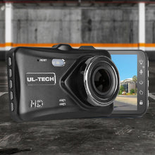Load image into Gallery viewer, UL Tech 4 Inch Dual Camera Dash Camera - Black
