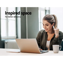 Load image into Gallery viewer, Artiss Foldable Desk with Bookshelf - White