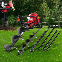 Load image into Gallery viewer, Giantz 92CC Petrol Post Hole Digger Drill Borer Fence Extension Auger Bits