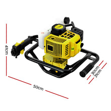 Load image into Gallery viewer, Giantz 92CC Post Hole Digger Motor Only Petrol Engine Yellow