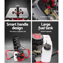 Load image into Gallery viewer, Giantz 80CC Post Hole Digger 200mm Petrol Drill Extension Bits Auger