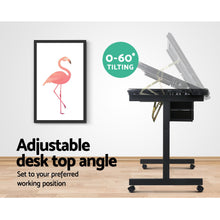 Load image into Gallery viewer, Adjustable Drafting Desk - Black and Grey