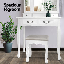 Load image into Gallery viewer, Provincial Dressing Table with Stool and Mirror