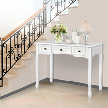 Load image into Gallery viewer, Wooden French White Hallway Console Table