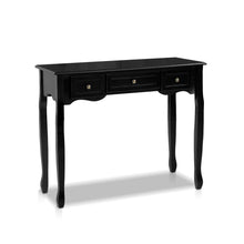Load image into Gallery viewer, 3 Drawers Hallway Console Table - Black