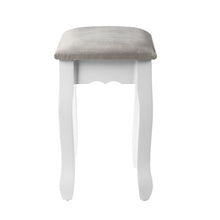 Load image into Gallery viewer, Artiss Dressing Table Stool Makeup Chair Bedroom Vanity Velvet Fabric Grey