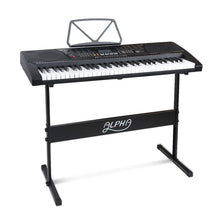Load image into Gallery viewer, Alpha 61 Key Lighted Electronic Piano Keyboard LCD Electric w/ Holder Music Stand
