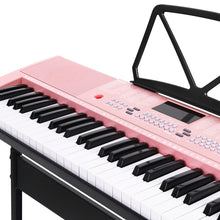 Load image into Gallery viewer, Alpha 61 Key Lighted Electronic Piano Keyboard LED Electric Holder Music Stand