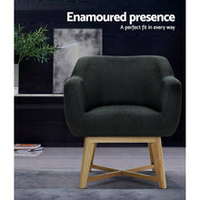 Load image into Gallery viewer, Artiss Aston Tub Accent Chair Charcoal
