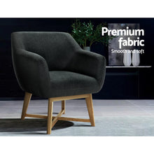 Load image into Gallery viewer, Artiss Aston Tub Accent Chair Charcoal