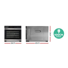 Load image into Gallery viewer, 6 Trays Commercial Stainless Steel Food Dehydrator