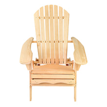 Load image into Gallery viewer, Gardeon Set of 2 Patio Furniture Outdoor Chairs Beach Chair Wooden Adirondack Garden Lounge
