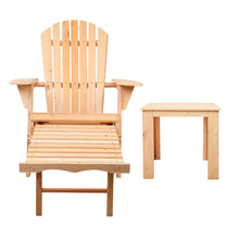 Load image into Gallery viewer, Gardeon 3 Piece Outdoor Beach Chair and Table Set