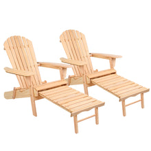Load image into Gallery viewer, Gardeon Set of 2 Outdoor Sun Lounge Chairs Patio Furniture Beach Chair Lounger