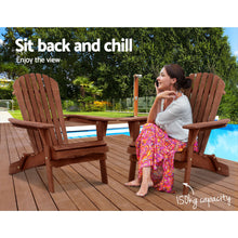 Load image into Gallery viewer, Gardeon Outdoor Furniture Beach Chair Wooden Adirondack Patio Lounge Garden
