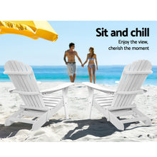 Load image into Gallery viewer, Gardeon Set of 2 Outdoor Sun Lounge Chairs Patio Furniture Lounger Beach Chair Adirondack