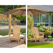 Load image into Gallery viewer, Gardeon 3 Piece Wooden Outdoor Beach Chair and Table Set
