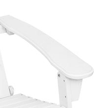 Load image into Gallery viewer, 3PC Outdoor Wooden Adirondack Lounge Chairs Table Set - White
