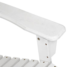 Load image into Gallery viewer, 2PC Outdoor Wooden Adirondack Lounge Chairs Table Set - White