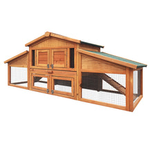 Load image into Gallery viewer, i.Pet Rabbit Hutch Chicken Coop Wooden Pet Hutch 169cm x 52cm x 72cm