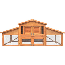 Load image into Gallery viewer, i.Pet Rabbit Hutch Chicken Coop Wooden Pet Hutch 169cm x 52cm x 72cm