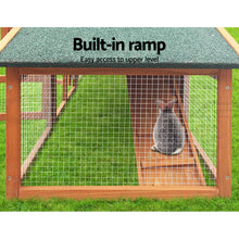 Load image into Gallery viewer, i.Pet Rabbit Hutch Chicken Coop Wooden Pet Hutch 169cm x 52cm x 72cm
