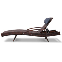 Load image into Gallery viewer, Gardeon Set of 2 Sun Lounge Outdoor Furniture Wicker Lounger Rattan Day Bed Garden Patio Brown