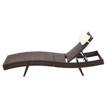 Load image into Gallery viewer, Gardeon Outdoor Wicker Sun Lounge - Brown