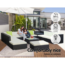 Load image into Gallery viewer, Gardeon 13PC Sofa Set with Storage Cover Outdoor Furniture Wicker