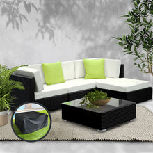 Load image into Gallery viewer, Gardeon 5PC Sofa Set with Storage Cover Outdoor Furniture Wicker