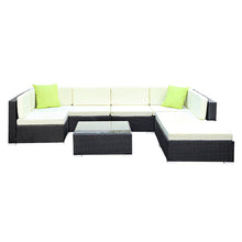 Load image into Gallery viewer, Gardeon 8PC Sofa Set with Storage Cover Outdoor Furniture Wicker