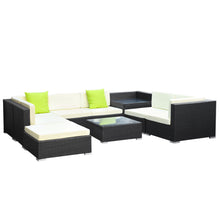 Load image into Gallery viewer, Gardeon 9PC Outdoor Furniture Sofa Set Wicker Garden Patio Pool Lounge