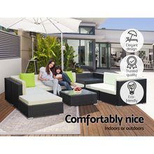 Load image into Gallery viewer, Gardeon 9PC Outdoor Furniture Sofa Set Wicker Garden Patio Pool Lounge