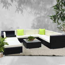 Load image into Gallery viewer, Gardeon 9PC Outdoor Furniture Sofa Set Wicker Garden Patio Pool Lounge
