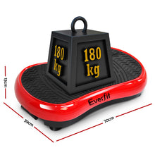 Load image into Gallery viewer, Everfit Vibration Machine Platform Vibrator Resistance Rope Home Fitness Red