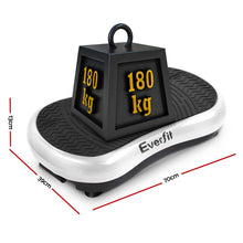 Load image into Gallery viewer, Everfit Vibration Machine Platform Vibrator Resistance Rope Home Fitness White