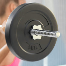 Load image into Gallery viewer, 18KG Barbell Weight Set Plates Bar Bench Press Fitness Exercise Home Gym 168cm