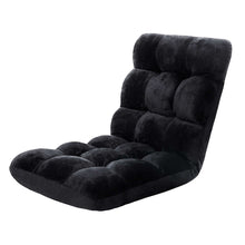 Load image into Gallery viewer, Artiss Lounge Sofa Bed Flannel Fabric Black