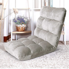 Load image into Gallery viewer, Artiss Lounge Sofa Bed Flannel Fabric Grey
