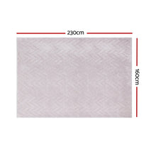 Load image into Gallery viewer, Artiss Floor Rugs 160x230cm Washable Area Mat Large Carpet Microfiber Ripple