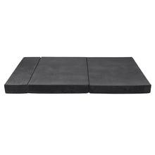 Load image into Gallery viewer, Giselle Bedding Double Size Folding Foam Mattress Portable Bed Mat Velvet Dark Grey