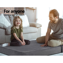 Load image into Gallery viewer, Giselle Bedding Double Size Folding Foam Mattress Portable Bed Mat Velvet Dark Grey