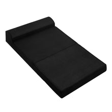 Load image into Gallery viewer, Giselle Bedding Folding Foam Mattress Portable Double Sofa Bed Mat Air Mesh Fabric Black