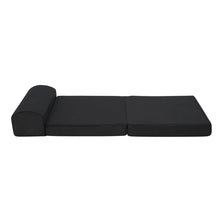 Load image into Gallery viewer, Giselle Bedding Folding Foam Mattress Portable Single Sofa Bed Mat Air Mesh Fabric Black