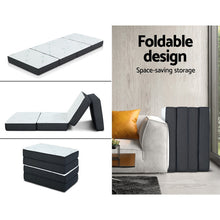 Load image into Gallery viewer, Giselle Bedding Portable Mattress Folding Foldable Foam Floor Bed Tri Fold 180cm