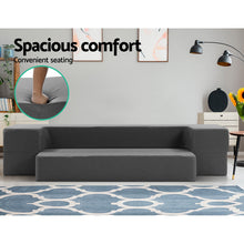 Load image into Gallery viewer, Giselle Bedding Portable Sofa Bed Folding Mattress Lounger Chair Ottoman Grey