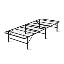 Load image into Gallery viewer, Durable Foldable Bed Frame - Single Metal Black