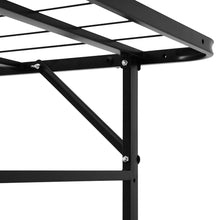 Load image into Gallery viewer, Durable Foldable Bed Frame - Single Metal Black