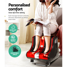 Load image into Gallery viewer, Livemor Foot Massager Shiatsu Ankle Calf Leg Massagers Circulation Enhancer Red